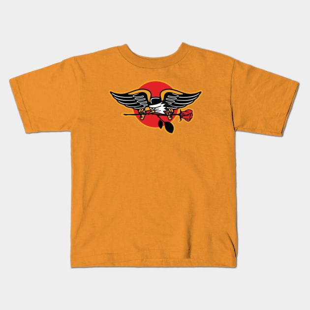 Eagle & Rose Kids T-Shirt by joeflomontana